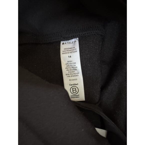 Athleta venice heathered cargo wide leg pants charcoal grey heather Size 14 - Picture 8 of 12